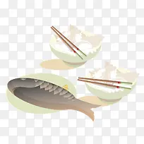 中国食物就餐矢量图-空若网 中国食物就餐矢量图-空若网