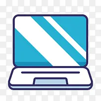 笔记本电脑卡通图标-空若网 笔记本电脑卡通图标-空若网