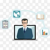 互联网大数据矢量图案-空若网 互联网大数据矢量图案-空若网