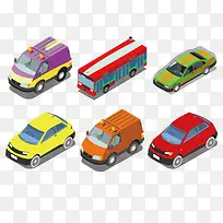 矢量卡通小汽车-空若网 矢量卡通小汽车-空若网