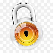 白色玻璃质感密码锁-空若网 白色玻璃质感密码锁-空若网