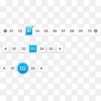 矢量网页设计页码-空若网 矢量网页设计页码-空若网
