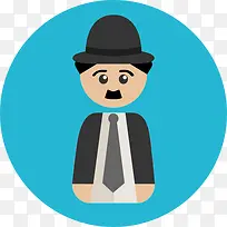 查理·卓别林图标-空若网 查理·卓别林图标-空若网