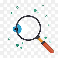 矢量放大镜和圆点-空若网 矢量放大镜和圆点-空若网
