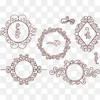 复古对称中式花边纹理-空若网 复古对称中式花边纹理-空若网