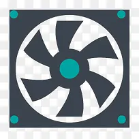 矢量扁平换气扇素材-空若网 矢量扁平换气扇素材-空若网