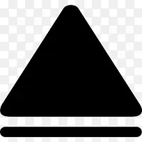 向上箭头的黑色三角形符号图标-空若网 向上箭头的黑色三角形符号图标-空若网