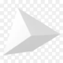 白色立体三角体-空若网 白色立体三角体-空若网