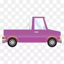 汽车皮卡欧宝Vectra-卡通紫色皮卡平车-空若网 汽车皮卡欧宝Vectra-卡通紫色皮卡平车-空若网