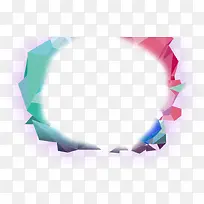 粉绿色三角形边框-空若网 粉绿色三角形边框-空若网