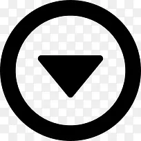 倒三角形图标-空若网 倒三角形图标-空若网