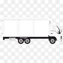 矢量专车白色商务箱式车辆-空若网 矢量专车白色商务箱式车辆-空若网