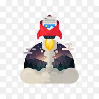 扁平化火箭发射-空若网 扁平化火箭发射-空若网