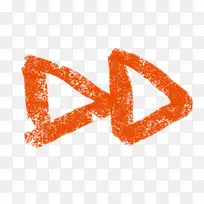 橙色三角形粉笔-空若网 橙色三角形粉笔-空若网