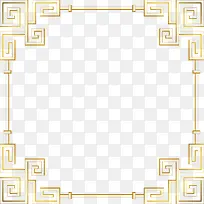 大气金色方形边框-空若网 大气金色方形边框-空若网
