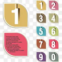 时尚数字标贴矢量-空若网 时尚数字标贴矢量-空若网