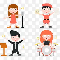 矢量手绘卡通兴趣爱好-空若网 矢量手绘卡通兴趣爱好-空若网