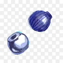 矢量卡通水彩蓝莓水果png-空若网 矢量卡通水彩蓝莓水果png-空若网