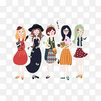 动画女孩人物-空若网 动画女孩人物-空若网