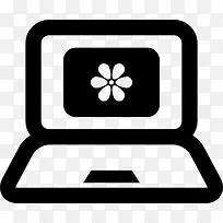 笔记本电脑屏幕上的一张图标-空若网 笔记本电脑屏幕上的一张图标-空若网