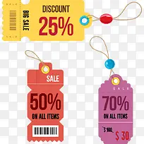 彩色标牌标志标贴素材矢量-空若网 彩色标牌标志标贴素材矢量-空若网