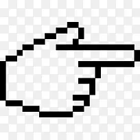 矢量黑色手指箭头-空若网 矢量黑色手指箭头-空若网