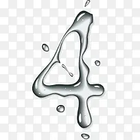 水纹数字4-空若网 水纹数字4-空若网