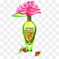 水彩手绘香水瓶-空若网 水彩手绘香水瓶-空若网