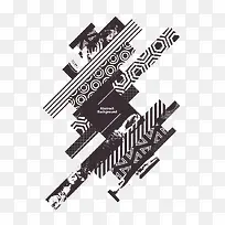 方形创意构成图案-空若网 方形创意构成图案-空若网