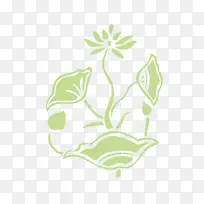 抽象的荷花矢量素材-空若网 抽象的荷花矢量素材-空若网