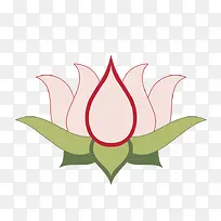 荷花卡通矢量素材-空若网 荷花卡通矢量素材-空若网