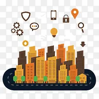 扁平化地产图案-空若网 扁平化地产图案-空若网