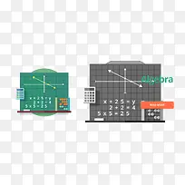 代数扁平矢量素材-空若网 代数扁平矢量素材-空若网