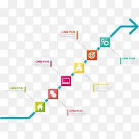 阶梯状信息图表-空若网 阶梯状信息图表-空若网