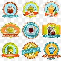 矢量甜品标贴-空若网 矢量甜品标贴-空若网