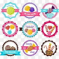 矢量甜品标贴-空若网 矢量甜品标贴-空若网