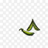 手绘豆角-空若网 手绘豆角-空若网