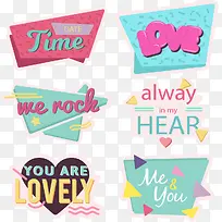 几何彩色背景爱情海报-空若网 几何彩色背景爱情海报-空若网