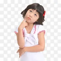 可爱俏皮沉思女孩-空若网 可爱俏皮沉思女孩-空若网