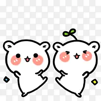 兔子跳舞可爱萌卡通-空若网 兔子跳舞可爱萌卡通-空若网