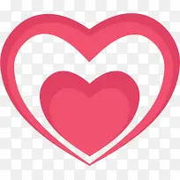 情人节红色爱心装饰-空若网 情人节红色爱心装饰-空若网