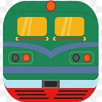 火车头矢量图扁平化-空若网 火车头矢量图扁平化-空若网