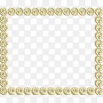 金色长方形花纹边框-空若网 金色长方形花纹边框-空若网