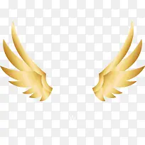 金色翅膀矢量图-空若网 金色翅膀矢量图-空若网
