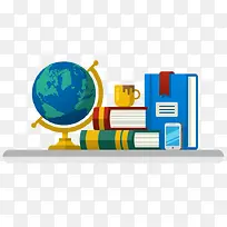 卡通书桌设计矢量素材-空若网 卡通书桌设计矢量素材-空若网