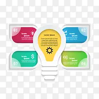 扁平化灯泡剪影ppt元素-空若网 扁平化灯泡剪影ppt元素-空若网
