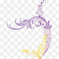 紫色可爱飘逸五线谱-空若网 紫色可爱飘逸五线谱-空若网