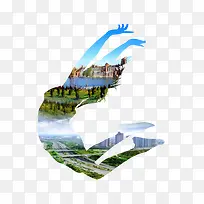 创意景观人像素材图片-空若网 创意景观人像素材图片-空若网