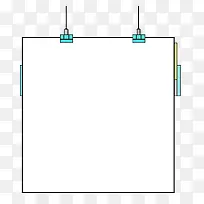 卡通手绘夹子产品边框-空若网 卡通手绘夹子产品边框-空若网