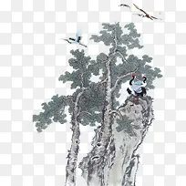 水墨绿树-空若网 水墨绿树-空若网